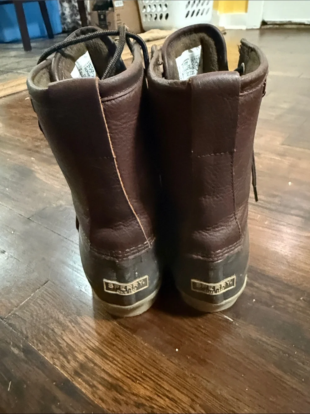 Sperry Men's Brown and Dark Gray Waterproof Duck Boots